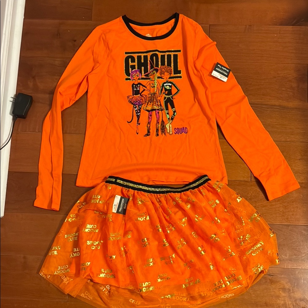Orange and Black Halloween Costume Set